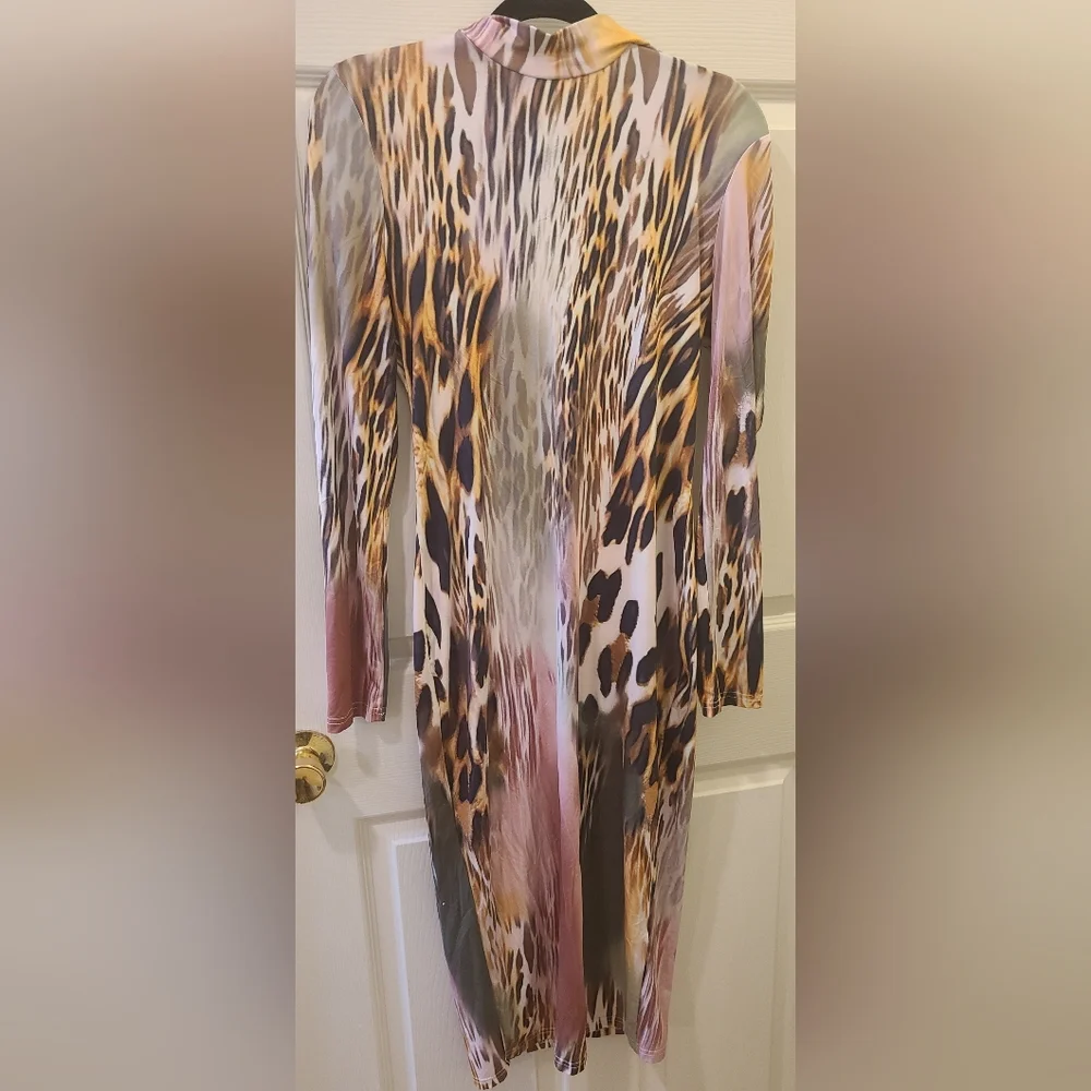 SHEIN Multicolor Animal Print Dress - Picture 1 of 3